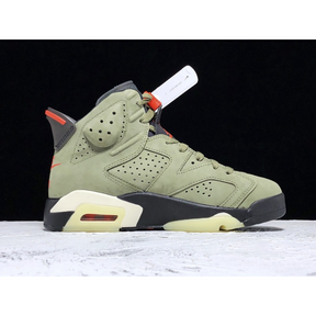 H12 TRAVIS SCOTT X AIR JORDAN 6 MEDIUM OLIVE