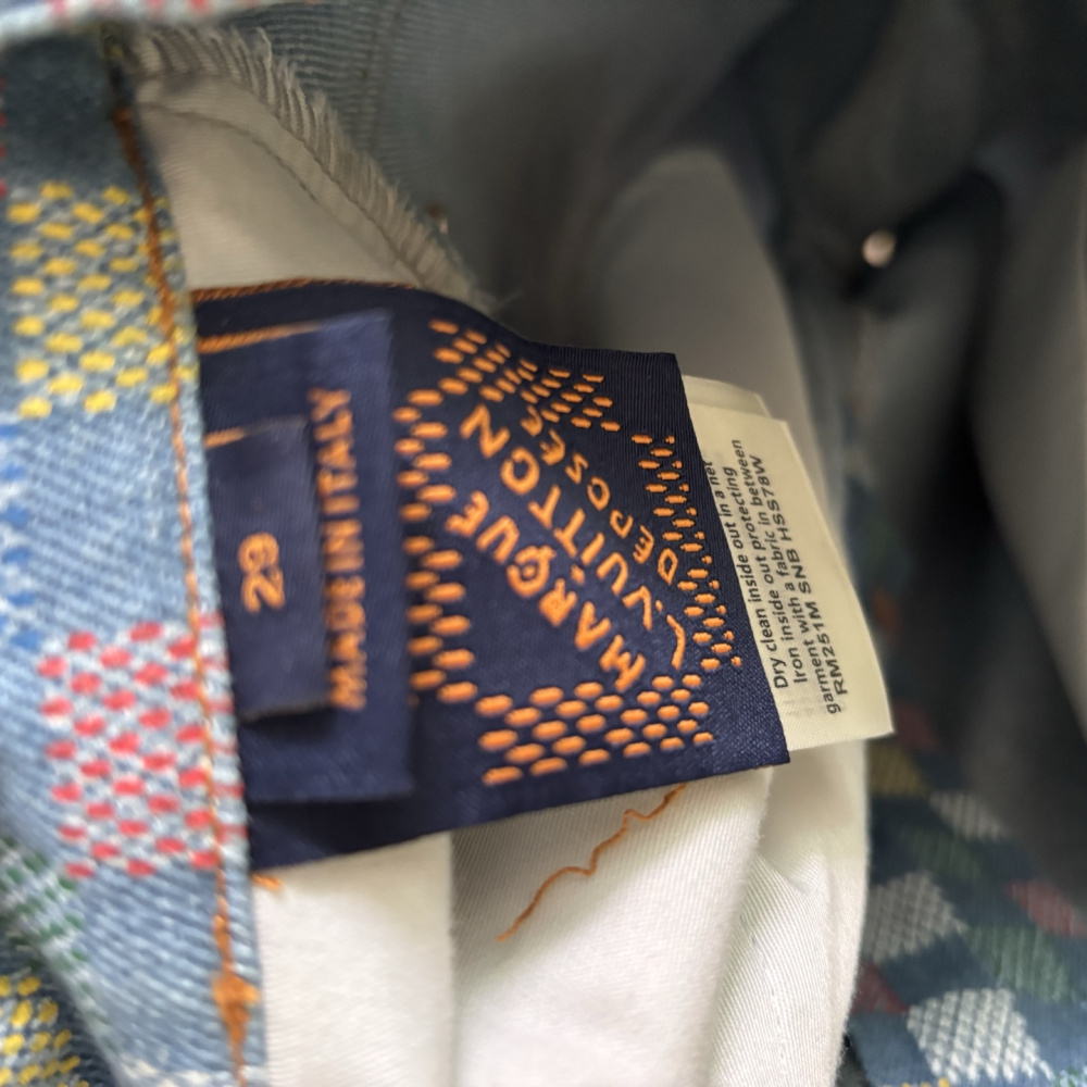 Bermuda com Cambraia Damier Louis Vuitton LV