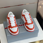 Prada Tênis Cano Baixo Downtown Vermelho