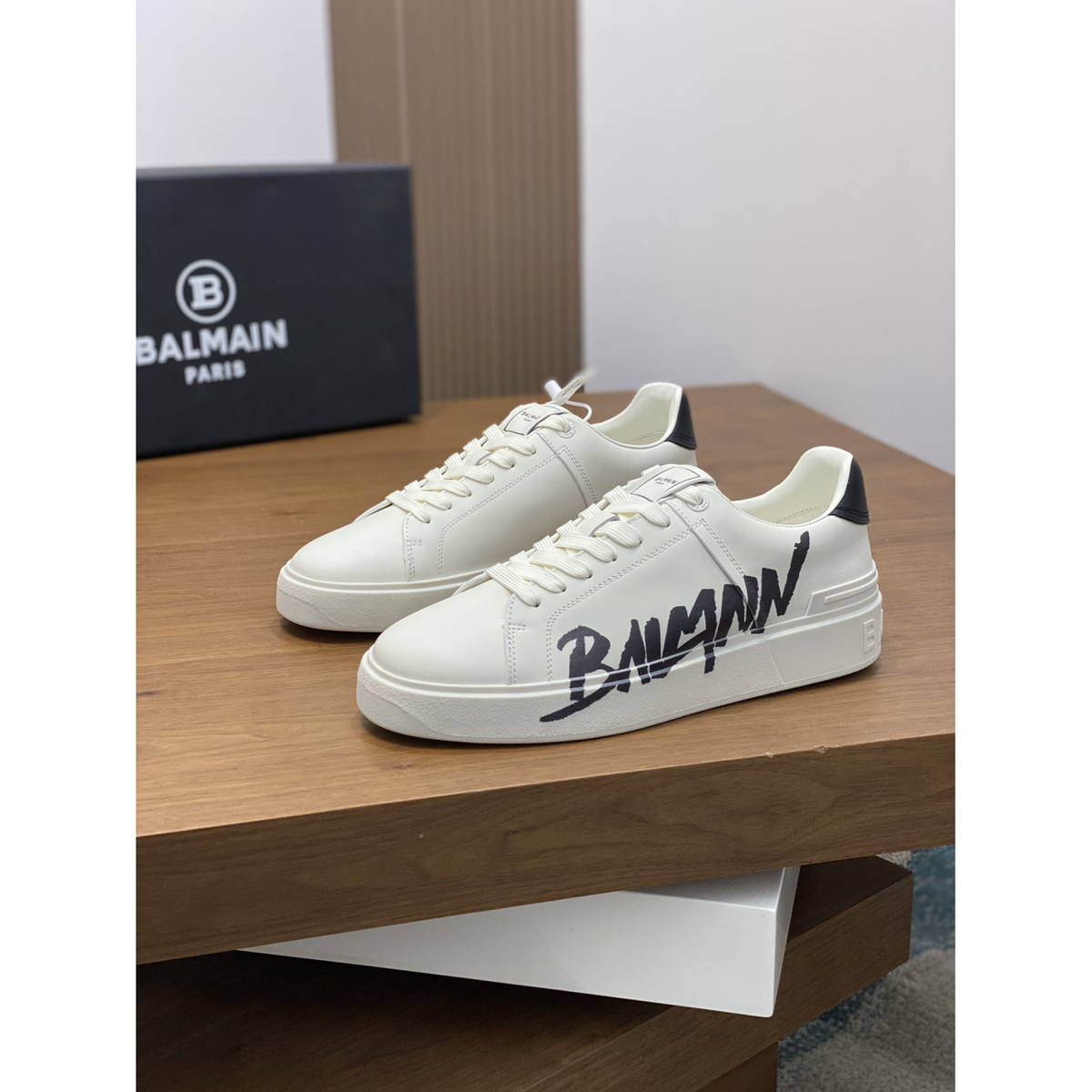 Balmain Tênis Cano Baixo