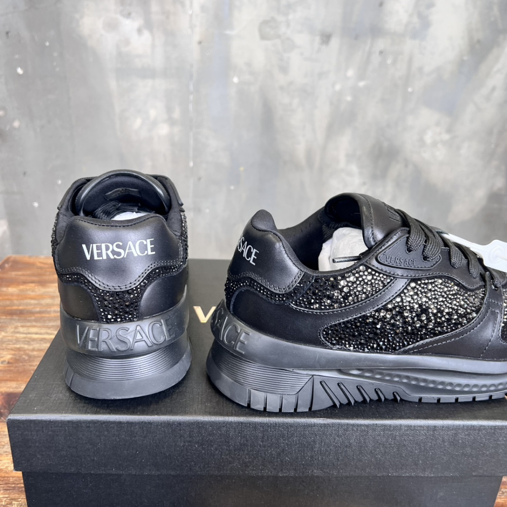 Tênis Versace Crystal Odissea Preto