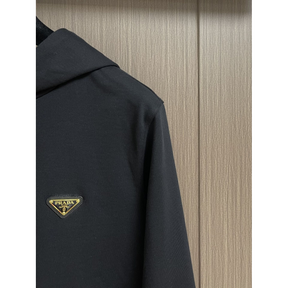 Moletom Prada com Logotipo Triângulo Preta