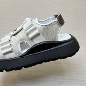 Chinelo Slide Louis Vuitton LV Flatform Chameleon Off Sandália