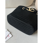 Bolsa Valentino Garavani Tote Escape em Ráfia 28x19x9cm