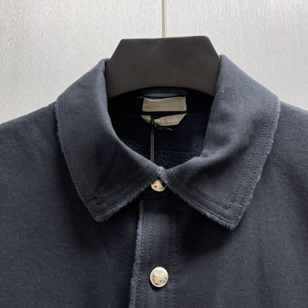Sobrecamisa DIOR AND LEWIS HAMILTON Denim de algodão azul-marinho