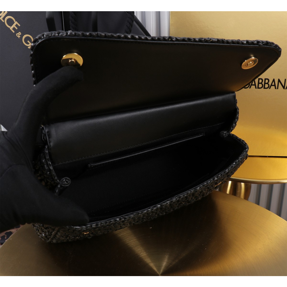 Bolsa Dolce & Gabbana Tote Elongated Sicily (2 tamanhos) Preto