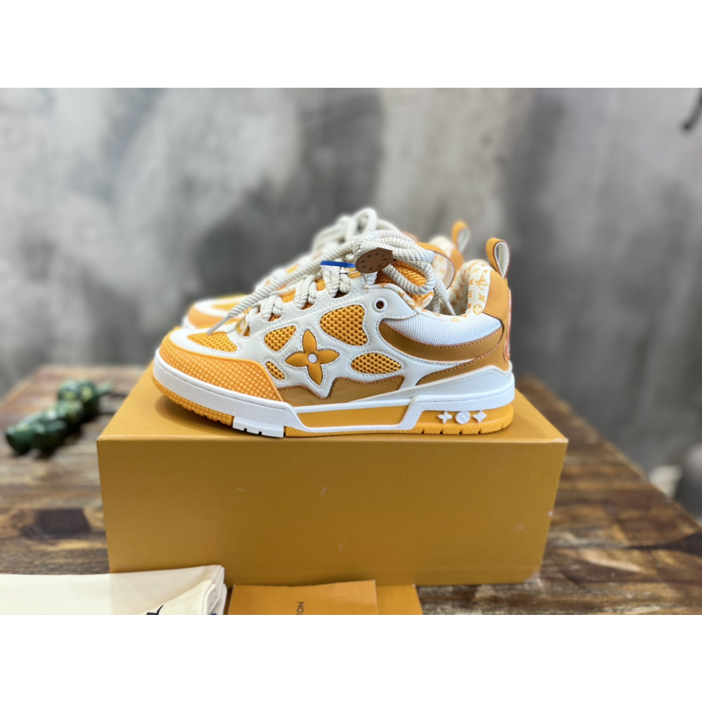 Tênis Louis Vuitton LV Skate Laranja