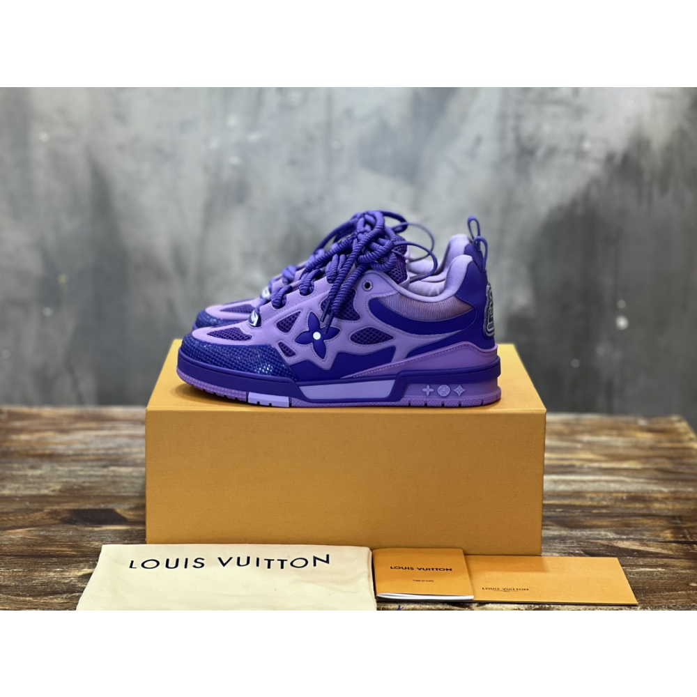 Tênis Louis Vuitton LV Skate Roxo