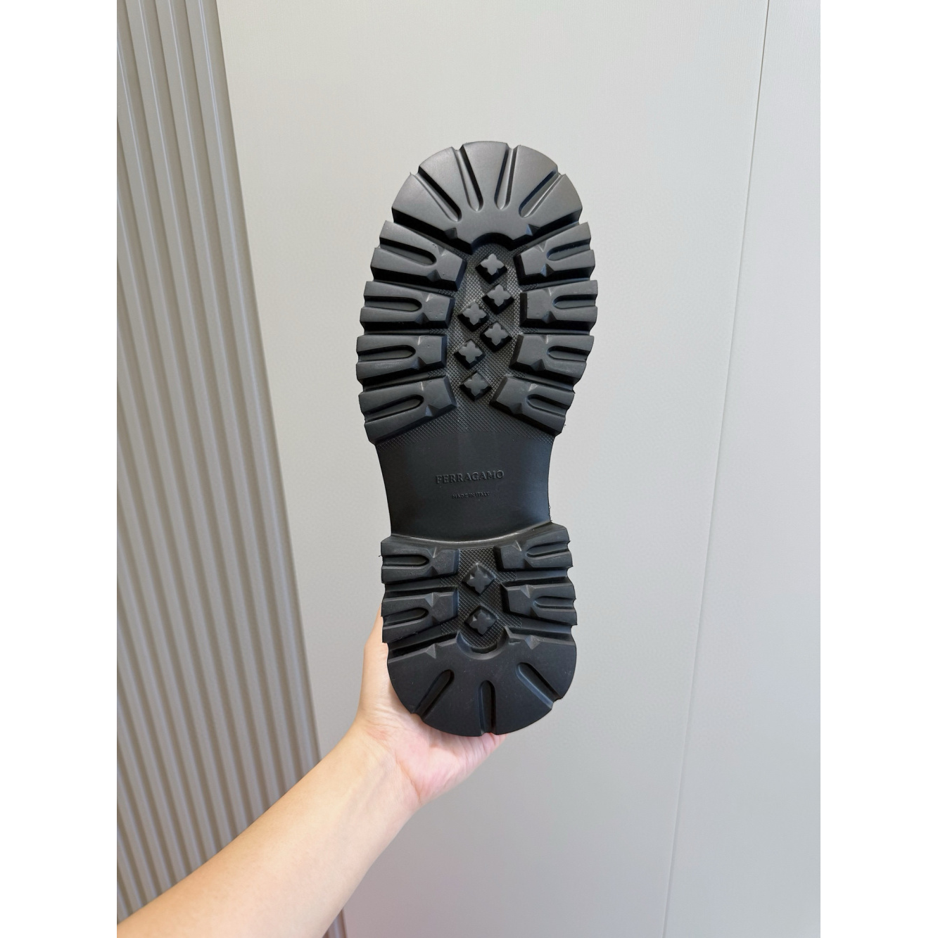 Salvatore Ferragamo Mocassim em Couro Fosco Preto