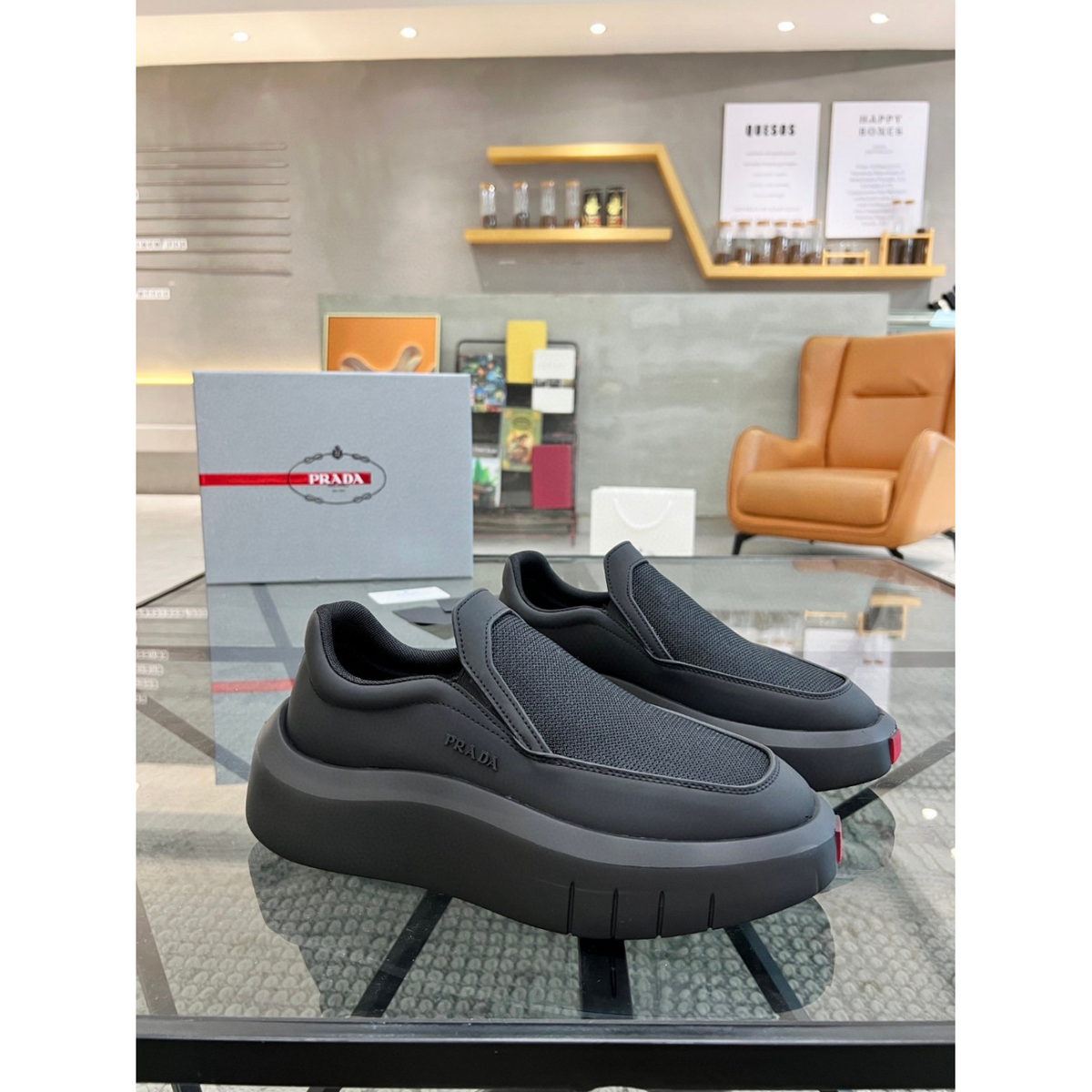 Prada Tênis NoLace Preto
