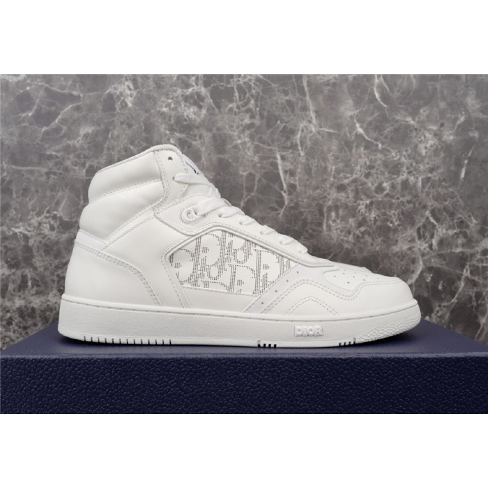 DIOR B27 HIGH WHITE CALFSKIN