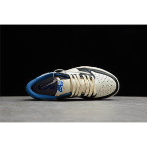 FRAGMENT DESIGN X TRAVIS SCOTT X AIR JORDAN 1 RETRO LOW WHITE/BLUE/BLACK