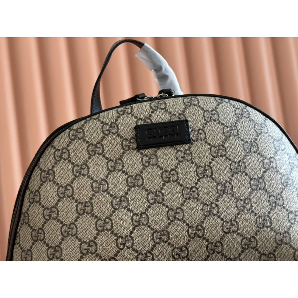 Mochila Gucci GG Supreme Eden Marrom 32x40x14.5cm