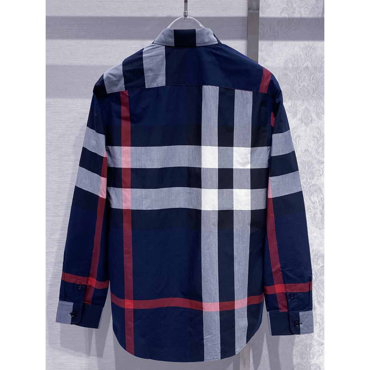 Camiseta Maxi Check Blue Cotton Burberry Camisa