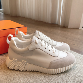 Tênis Hermès Bouncing Off/Cinza Logo Off