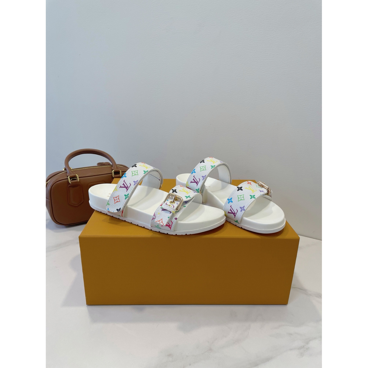 Sandália Louis Vuitton TM Mule Bom dia Branco