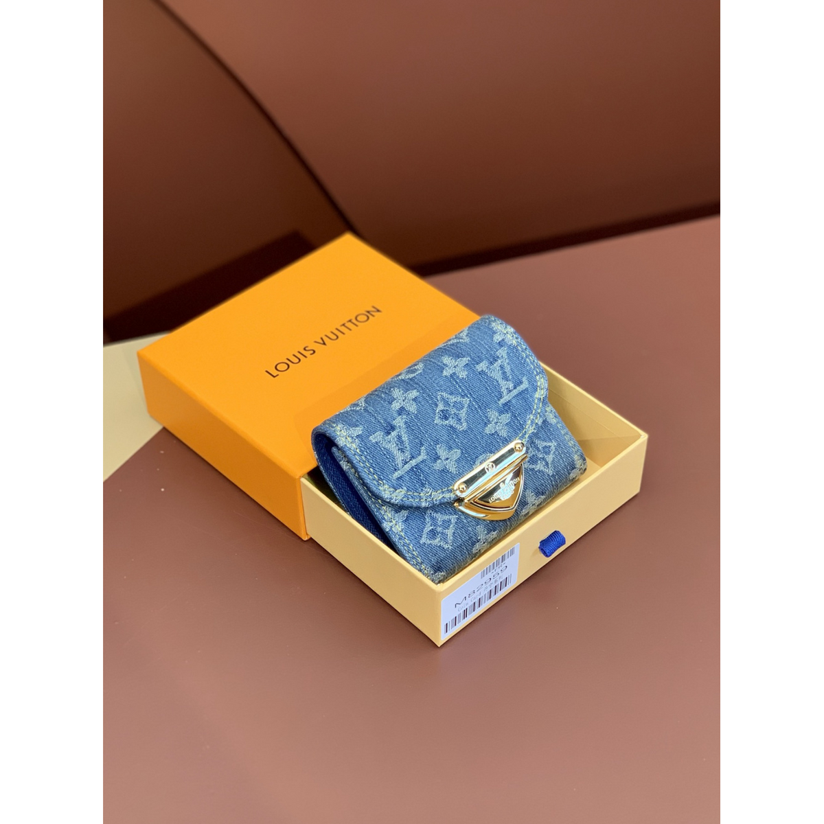 Carteira Louis Vuitton Victorine Monogram Denim Blue 12x9.5x1.5CM