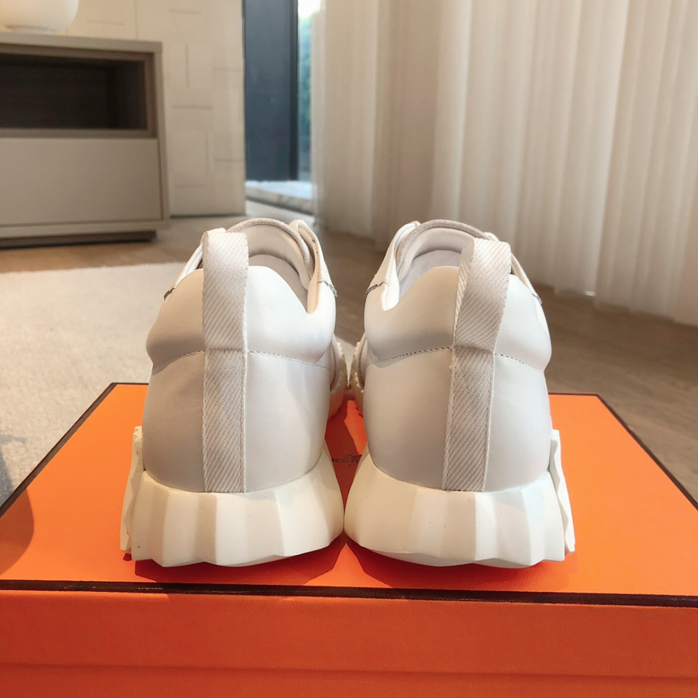 Tênis Hermès Bouncing Off/Cinza Logo Off