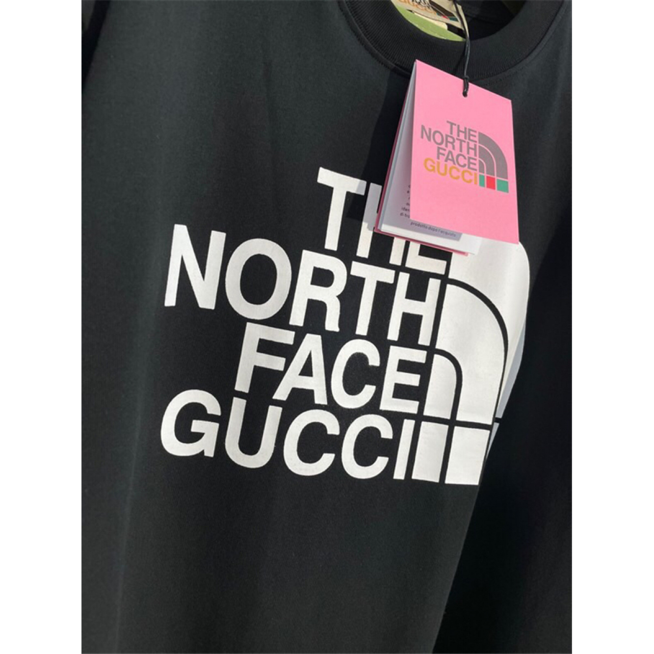 Camiseta em algodão The North Face Gucci Preta