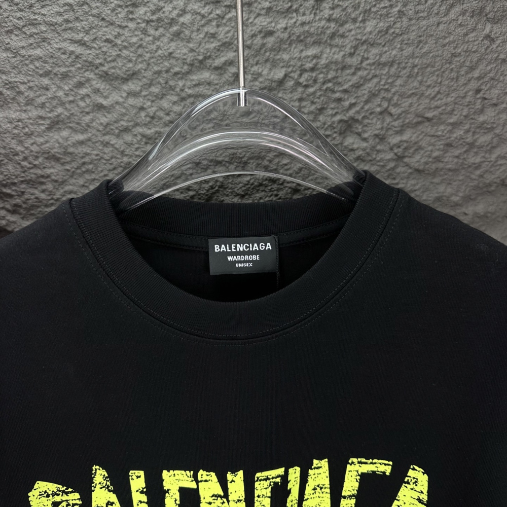 Camiseta de Algodão Balenciaga Preta