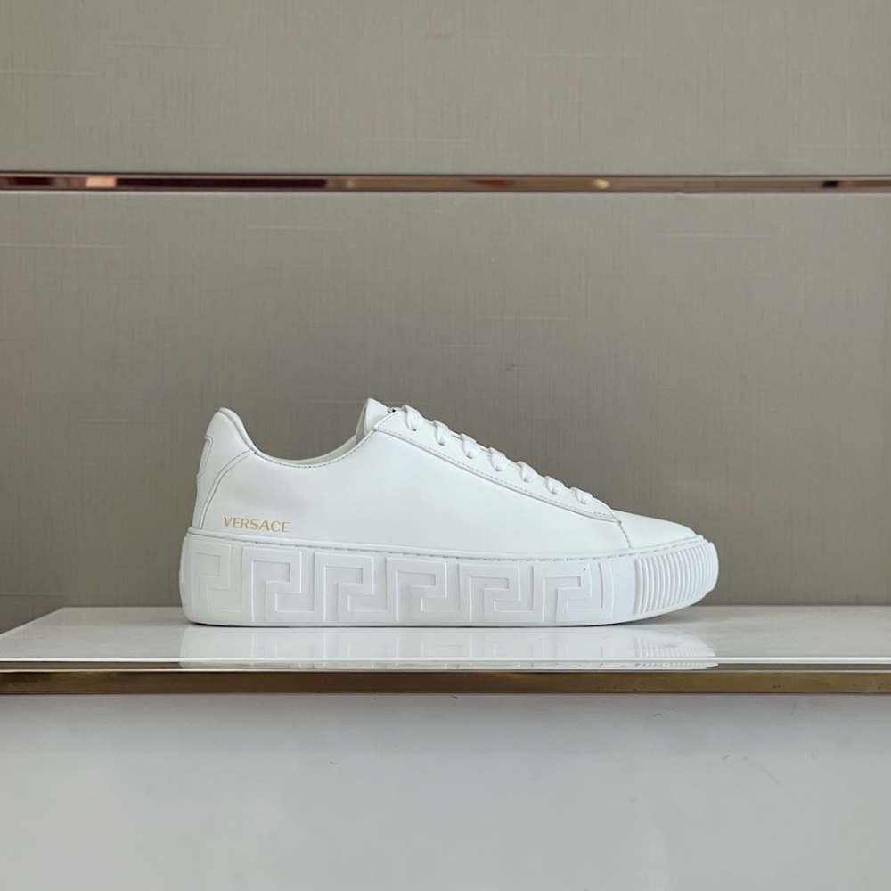 Tênis Versace Embroidered Greca Branco