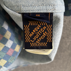 Camisa de Manga Curta com Cambraia Damier Louis Vuitton LV
