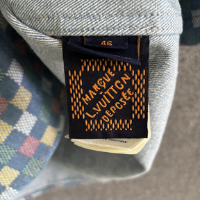 Camisa de Manga Curta com Cambraia Damier Louis Vuitton LV