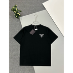 Camisa Prada em algodão com Bordado Prada Preta