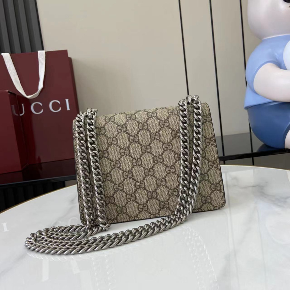 Bolsa Gucci Dionysus GG Estampa Marrom 20x16x5cm