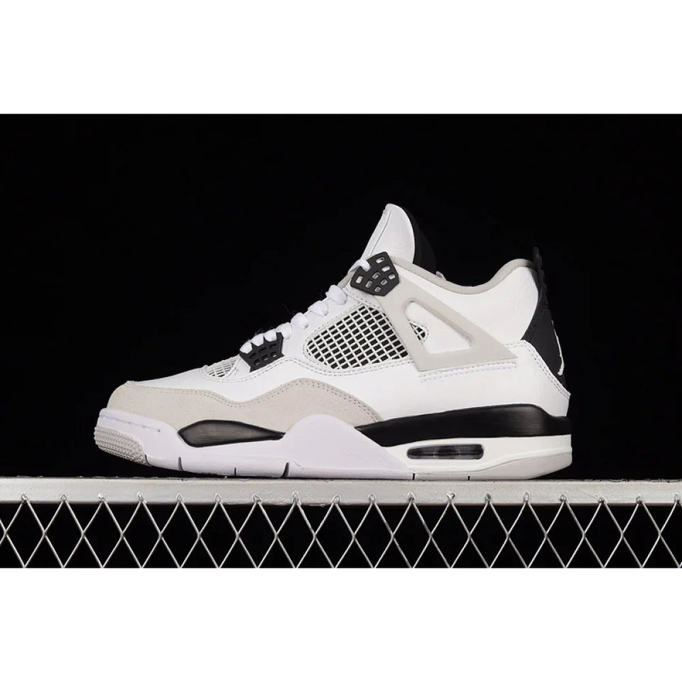 AIR JORDAN 4 RETRO MILITARY BLACK WHITE/BLACK-NEUTRAL GREY