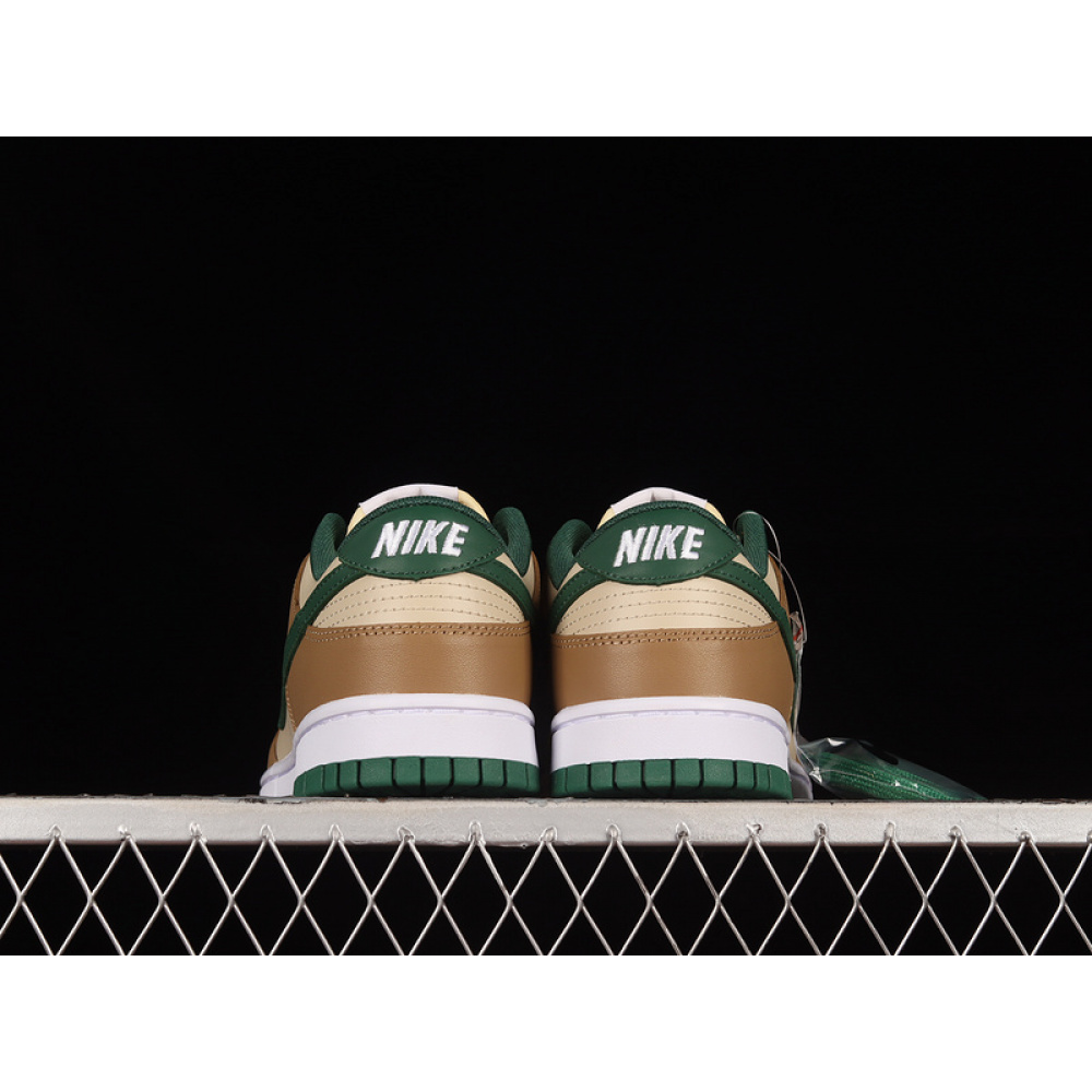 DUNK LOW RATTAN BROWN/CANYON GREEN/SAIL/WHITE/DEEP DRIFTWOOD BROWN