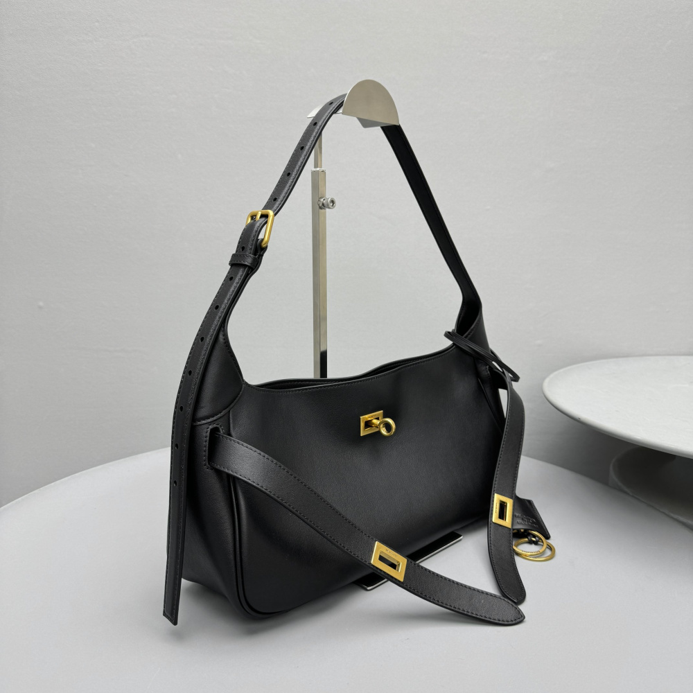 Bolsa Balenciaga de Ombro Bel Air em Soya 35x17x10cm (2 cores)