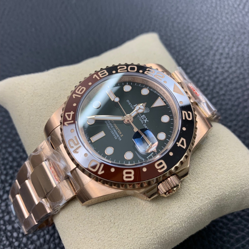 Rolex GMT Master II Rosê/Preto
