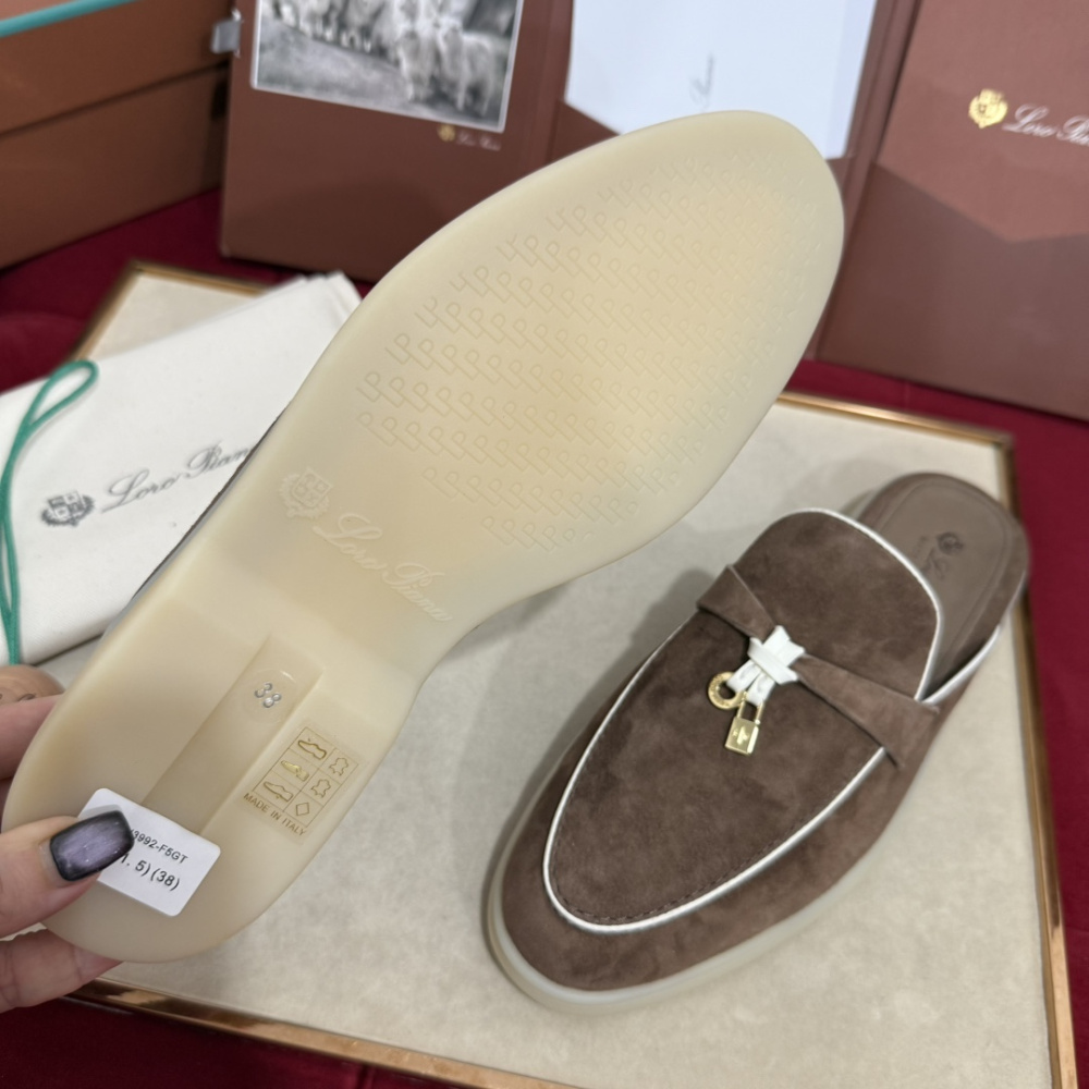 Summer Charms Walk Babouche Loro Piana Loafer Marrom