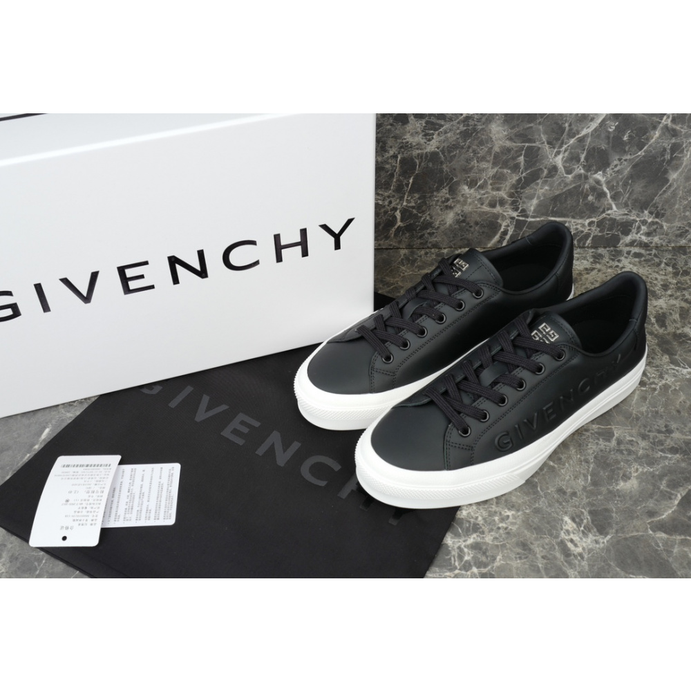 Tênis Givenchy Black/White City Embossed Court
