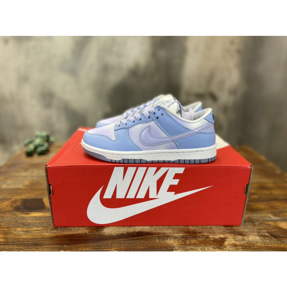 Nike Dunk Low White Blue Airbrush