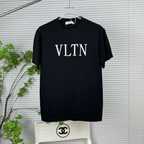Camisa Valentino de algodão com estampa VLTN Preto
