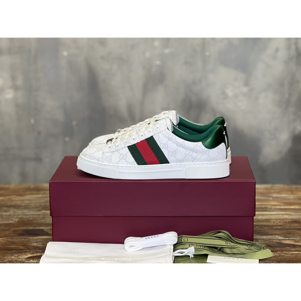 Gucci Sneaker Ace With Web Branco
