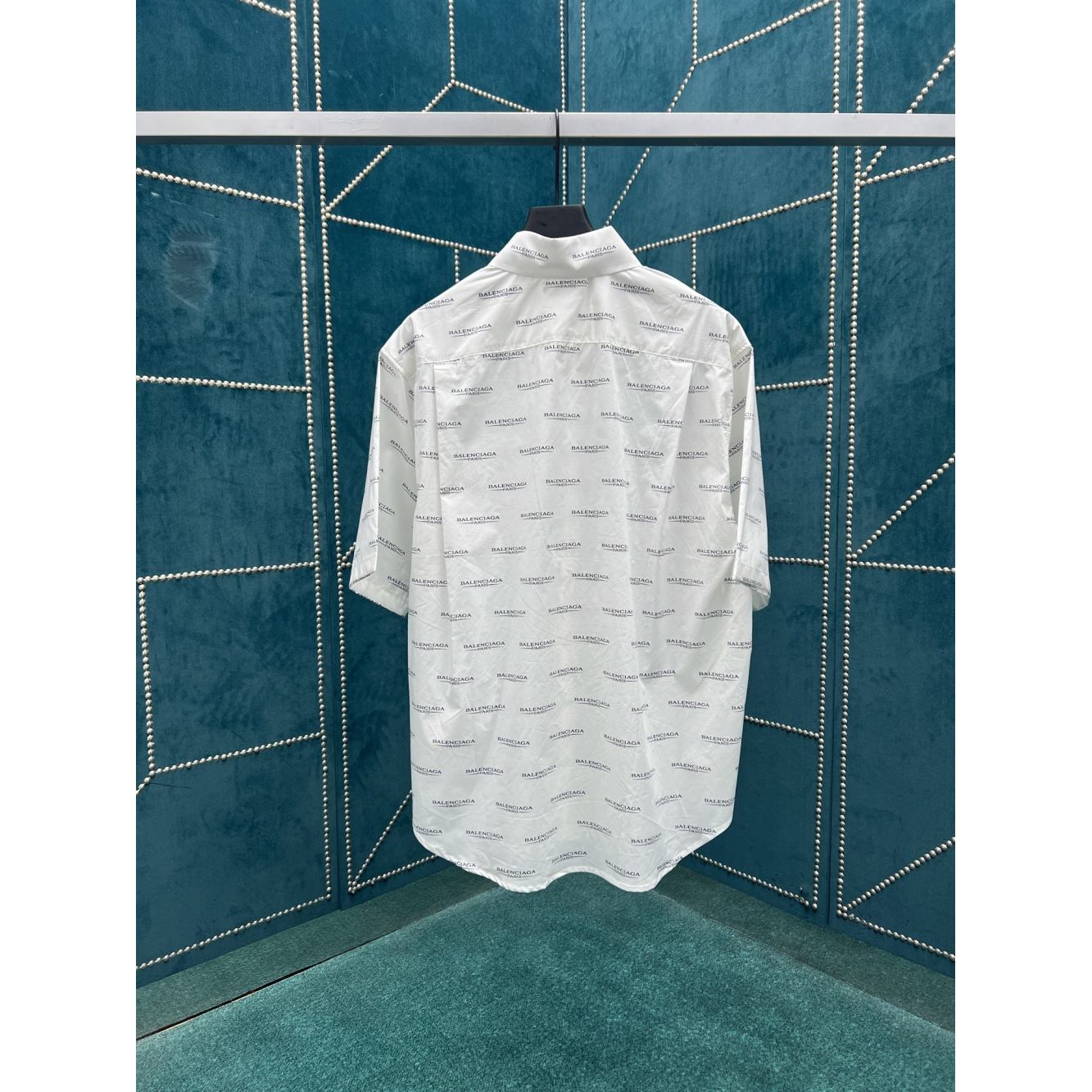 Camiseta de Manga Curta com estampa do logotipo Camisa Balenciaga Branca