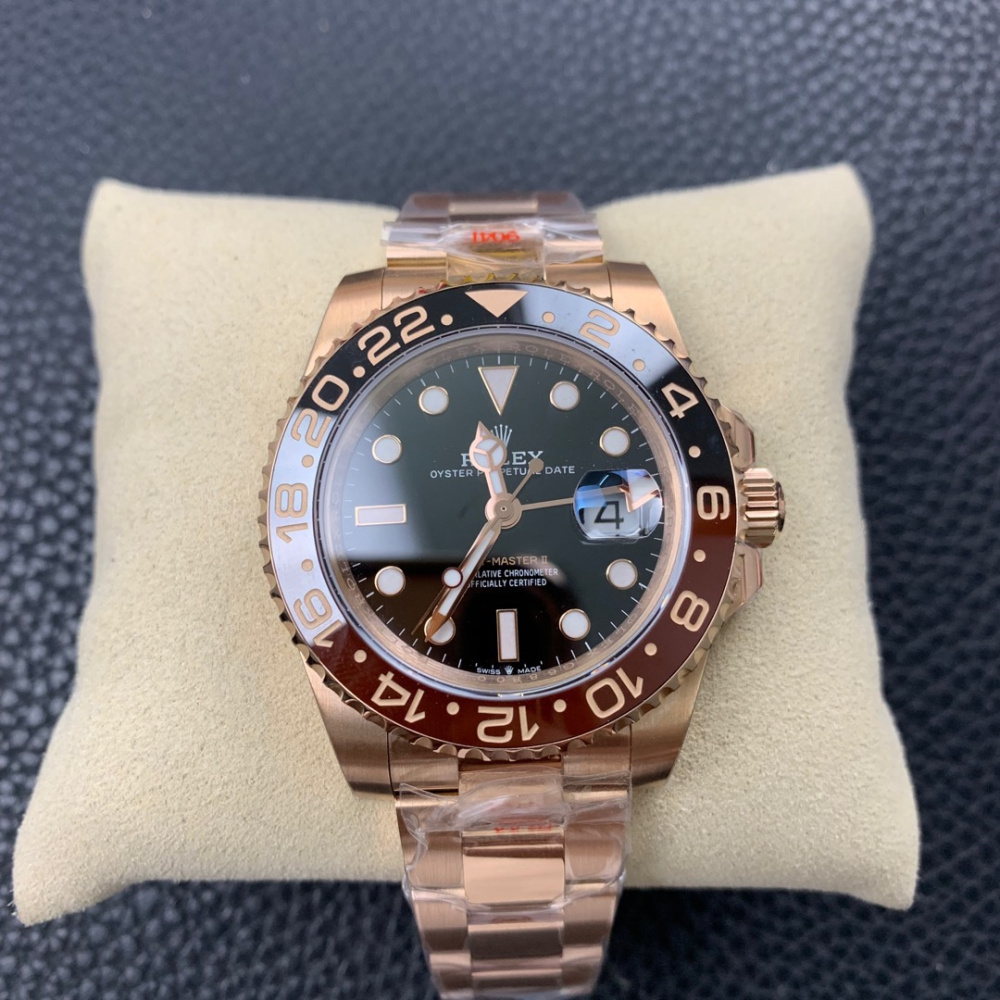 Rolex GMT Master II Rosê/Preto