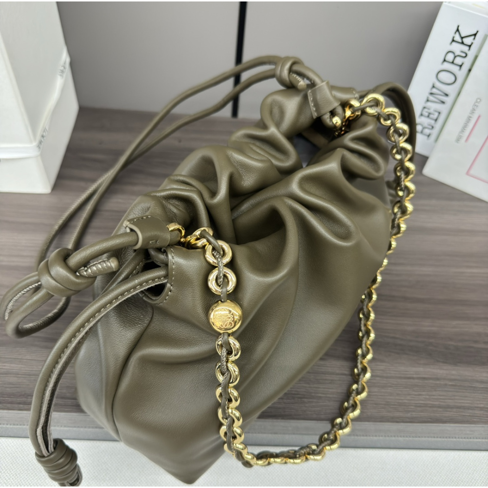 Bolsa Loewe Tiracolo Flamenco Purse  30x10.5x20CM (Verde e outras cores)