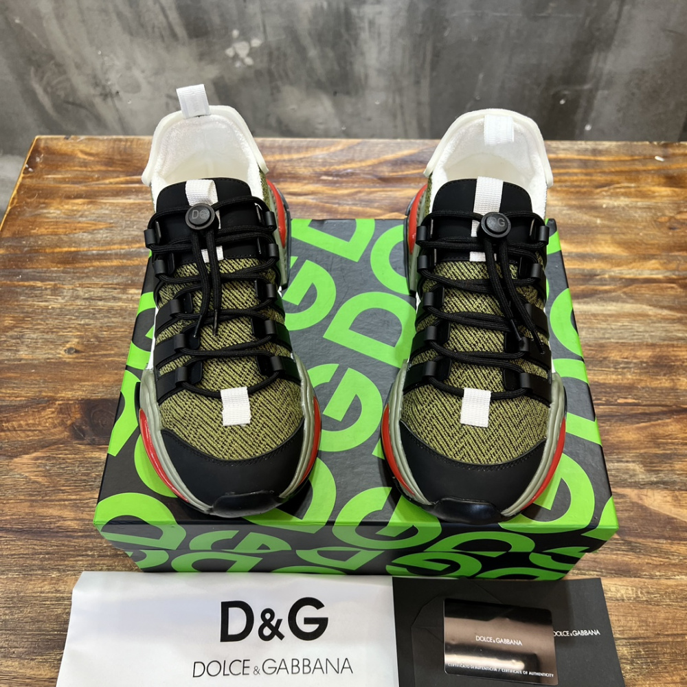 TÊNIS DOLCE & GABBANA AIRMASTER GREEN/BLACK/RED