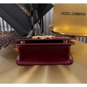 Bolsa Dolce & Gabbana Transversal 11x19x5cm (3 cores) Couro Escovado (Brilhoso)