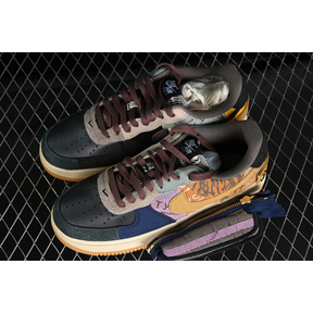 TRAVIS SCOTT AIR FORCE 1 LOW GREY/YELLOW/BLACK/BLUE/PURPLE