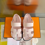 Sandália Hermès Genius em Camurça Rosa