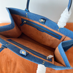 Bolsa Versace La Medusa Tote Bag Denim 40x16x29cm (4 cores)
