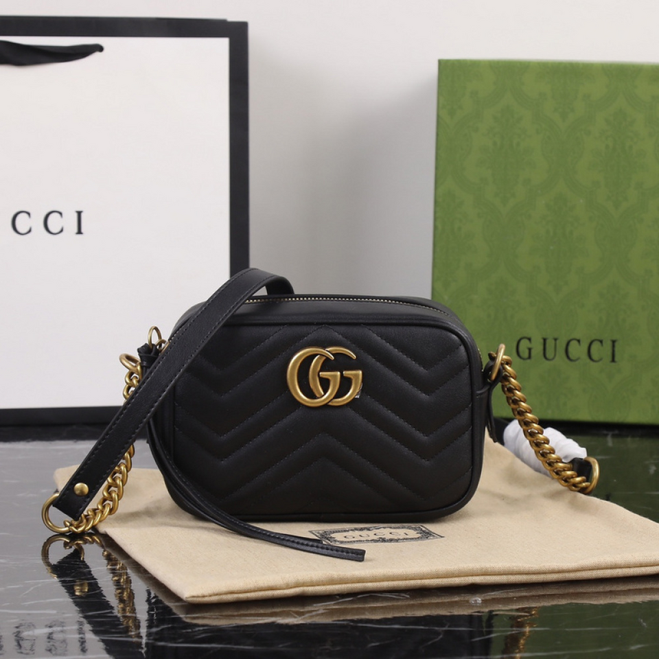 Bolsa Gucci GG Marmont Pequena 18x12x6cm (4 cores)