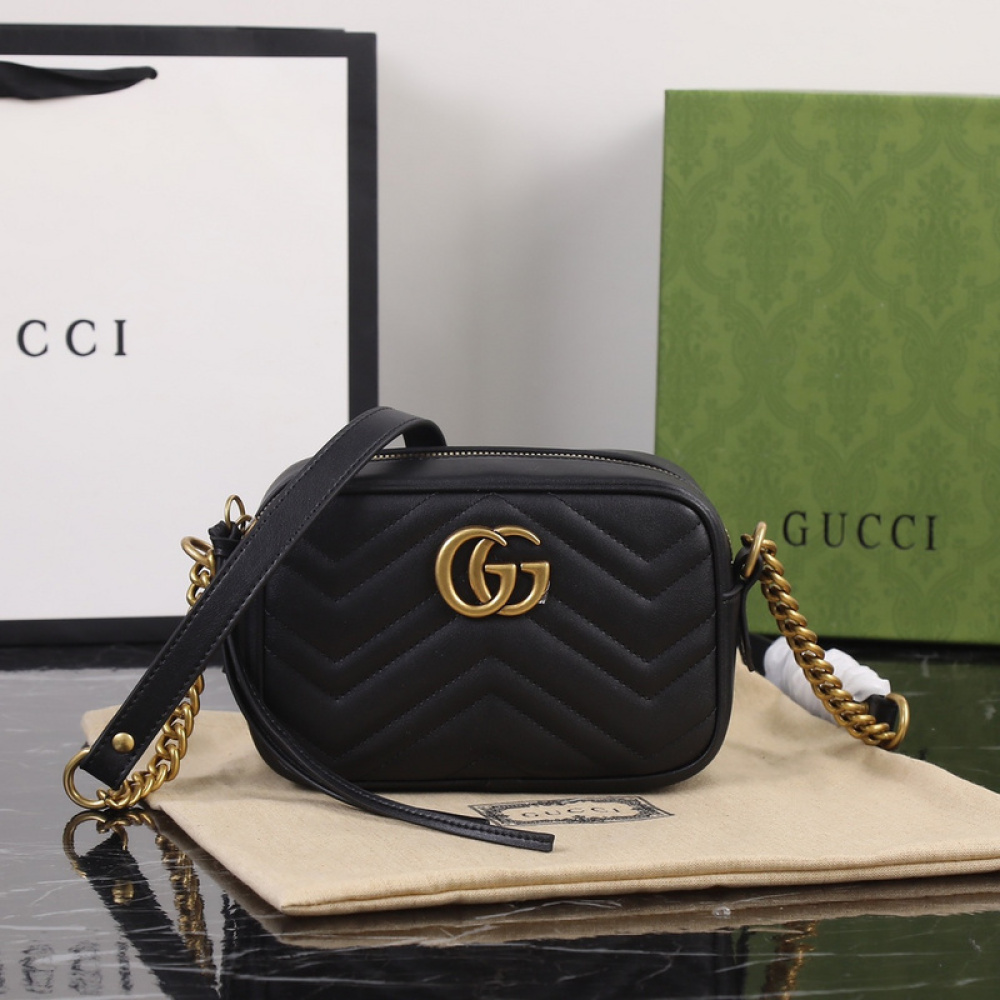 Bolsa Gucci GG Marmont Pequena 18x12x6cm (4 cores)
