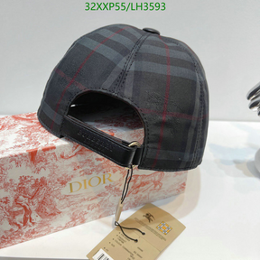 Boné Burberry Xadrez Azul