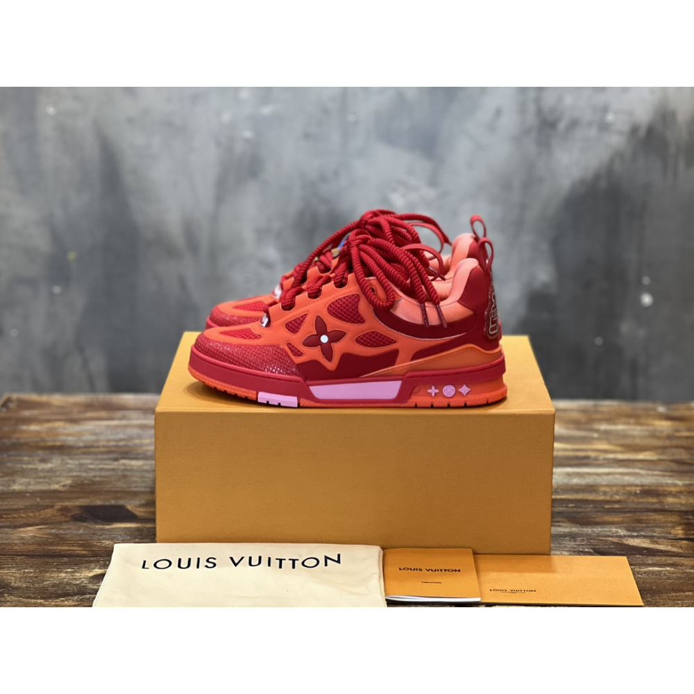 Tênis Louis Vuitton LV Skate Vermelho